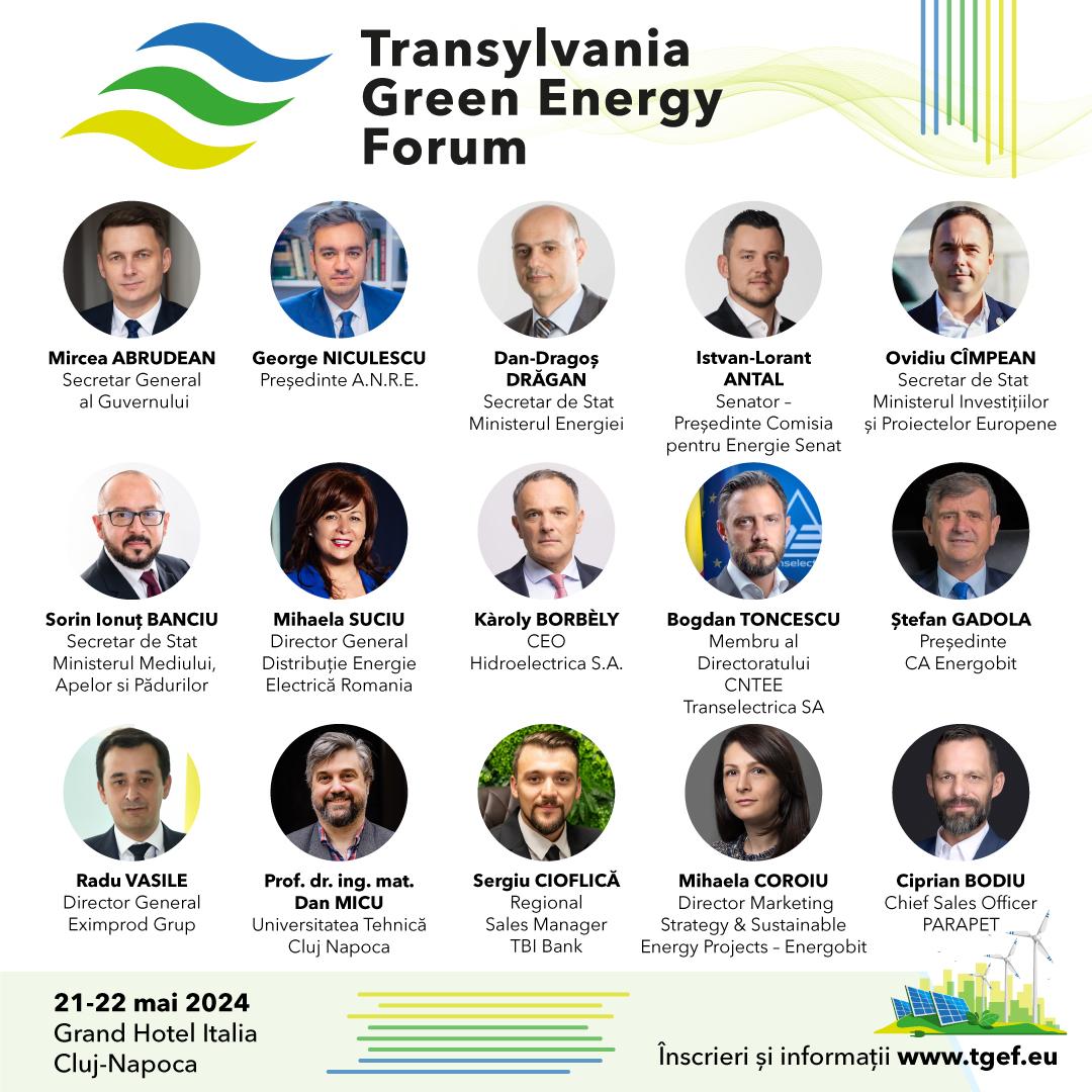 Cel mai mare eveniment dedicat energiei verzi din Transilvania, Transylvania Green Energy Forum 2024, în curând la Cluj