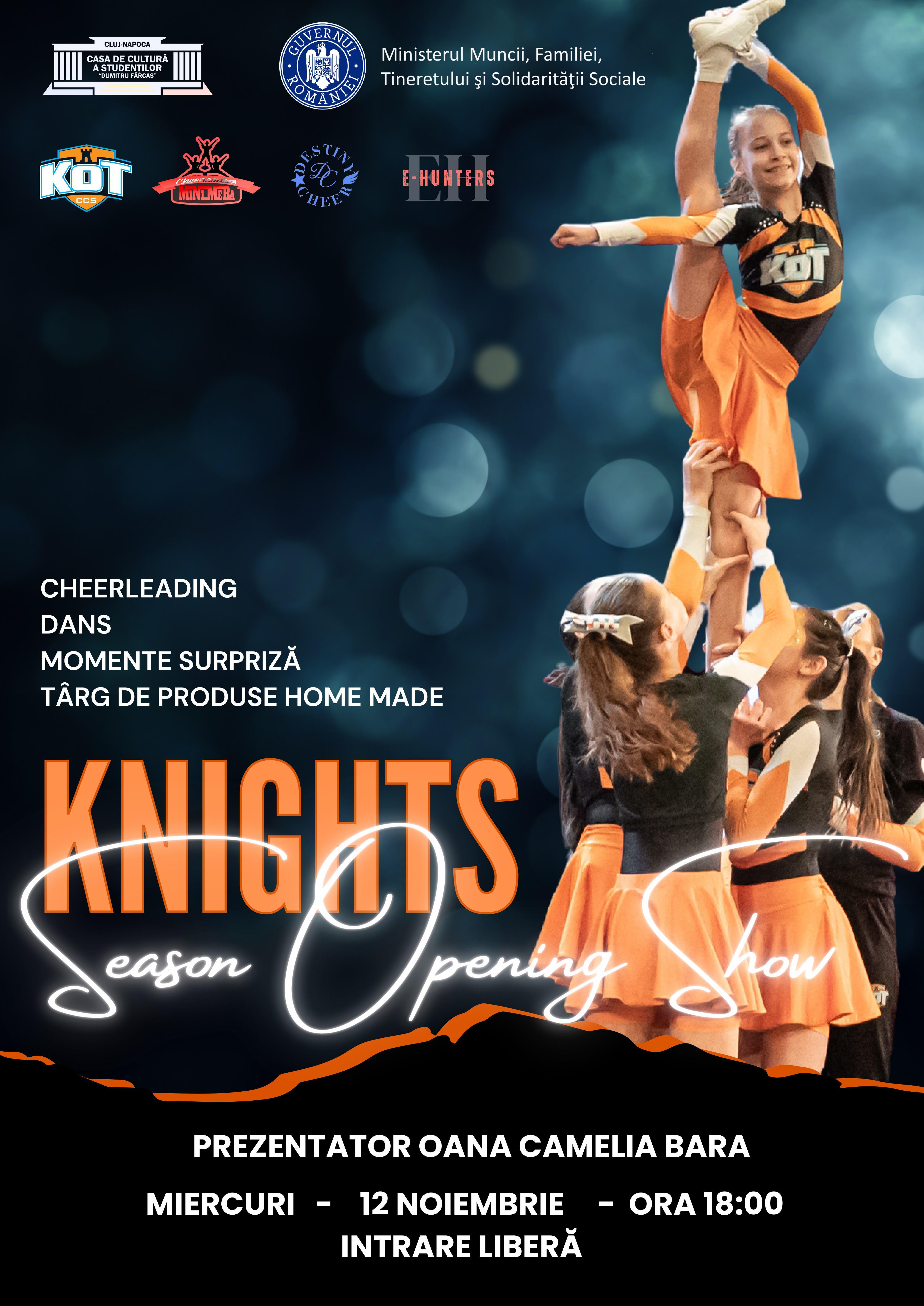 ”Knights Cheerleaders”, spectacol de zile mari la Casa de Cultură a Studenților din Cluj