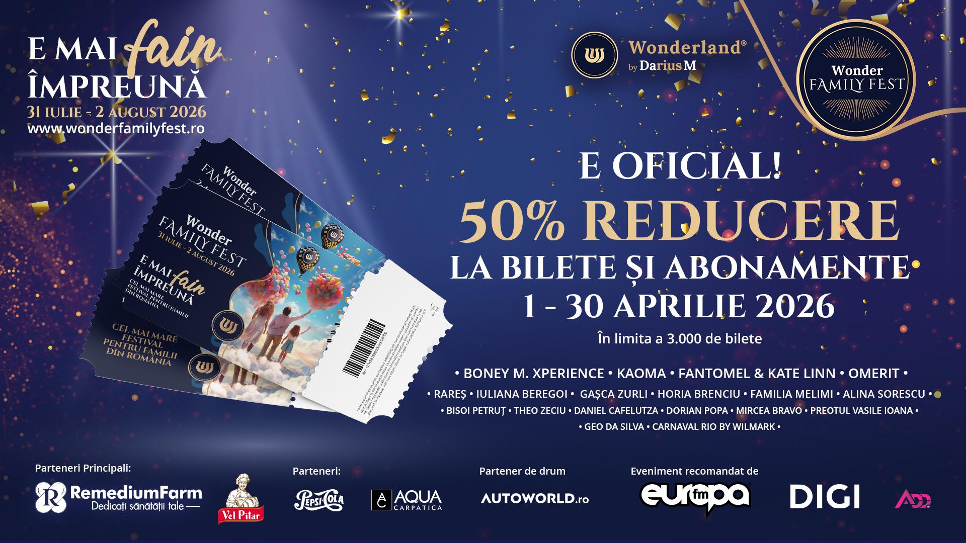 LANDSCAPE bilete aprilie Wonder Family Fest