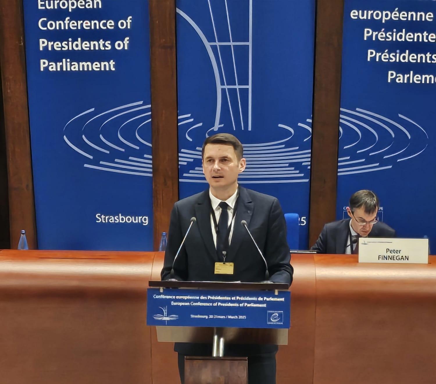 Mircea Abrudean, la Conferința președinților de Parlamente din Consiliul Europei: ”România este pregătită pentru a susține democrația în Europa” 