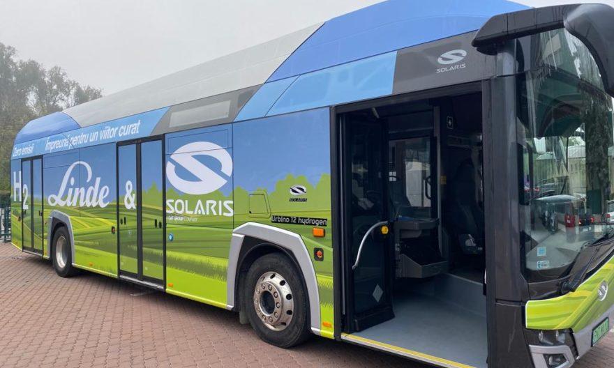 Autobuz cu hidrogen în teste la Cluj-Napoca