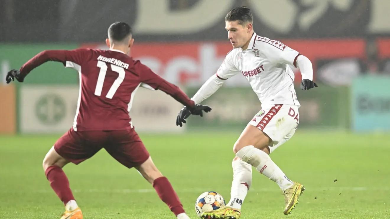 CFR Cluj, neînvinsă și cu Rapid. Feroviarii din Gruia au ajuns în sferturile Cupei României!
