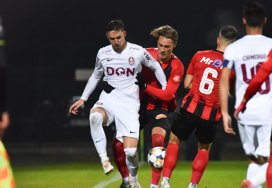 CFR Cluj pierde două puncte uriașe la Miercurea Ciuc, după un gol încasat în al nouălea minut al prelungirilor!