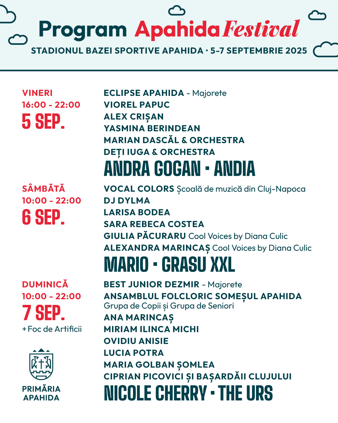 fbig post Program Complet Apahida Festival 2025