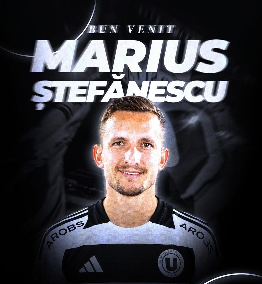 Mișcări mari de trupe la U Cluj: Marius Ștefănescu a fost prezentat și va lupta pentru titlu!