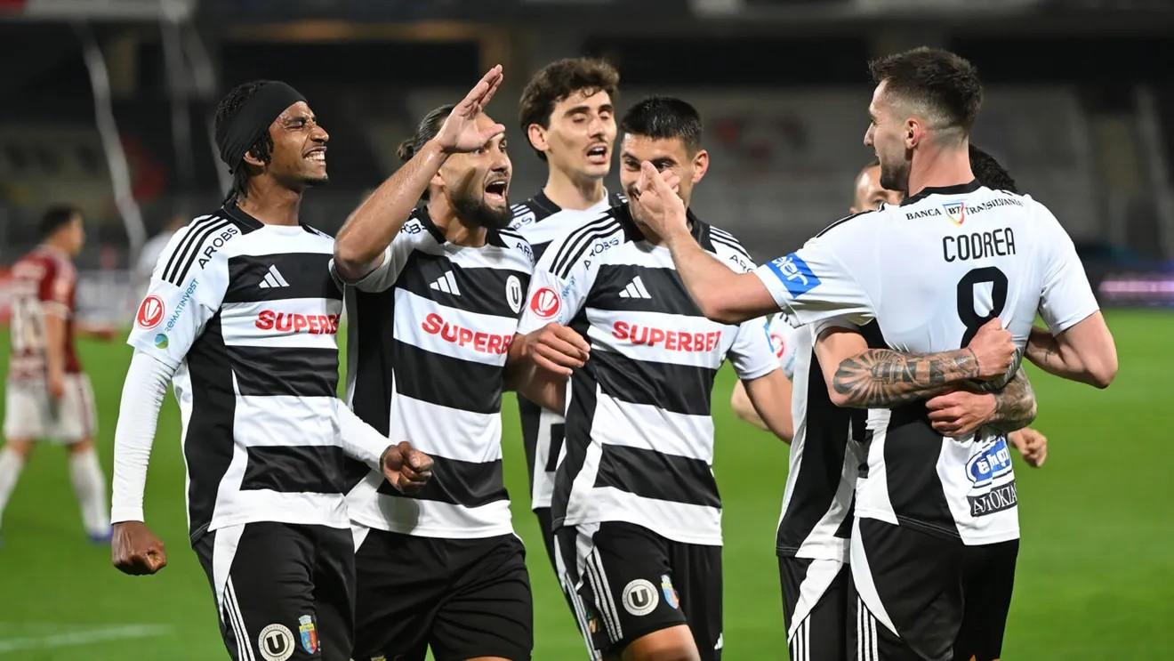 U Cluj, victorie în fața Rapidului! Urmează finalele cu Craiova pentru Cupă și titlul de campioană!